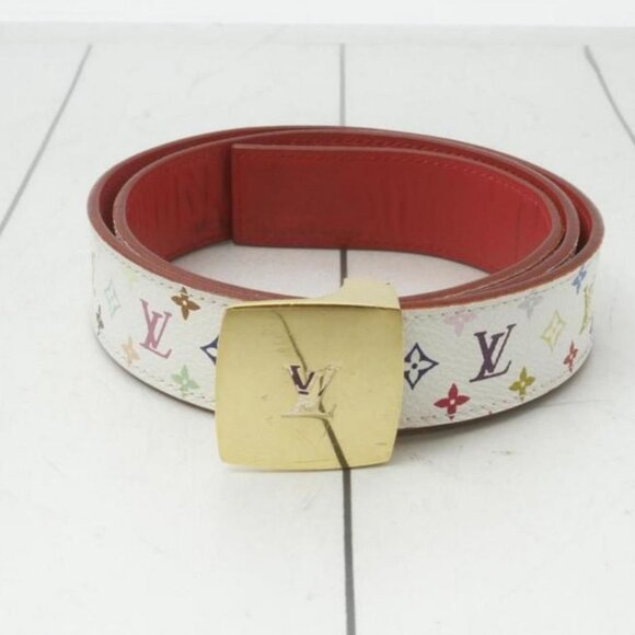 Louis Vuitton 85/34 30mm White Monogram Multicolor